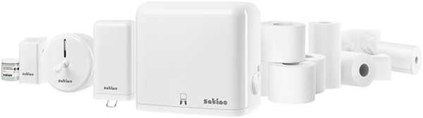 Satino's Products on display